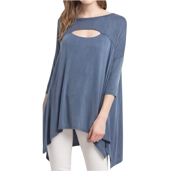 Tunic Muted Blue Color - Picture 5 of 5